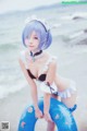 Coser @ 桜 桃 喵 Vol.036: 蕾姆 水 着 (48 photos) P34 No.f4047c Image No. 33