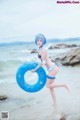 Coser @ 桜 桃 喵 Vol.036: 蕾姆 水 着 (48 photos) P9 No.9bc63c Image No. 79